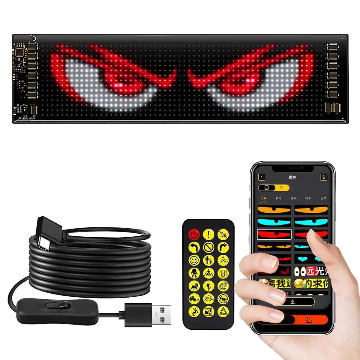 LED Matrix Pixel RGB - Ojos Moviles