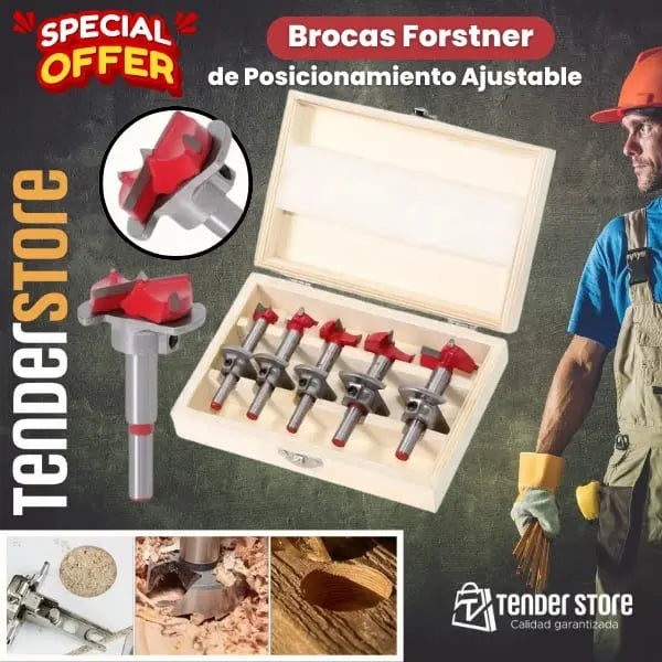 Brocas Forstner – Set de 5 Piezas