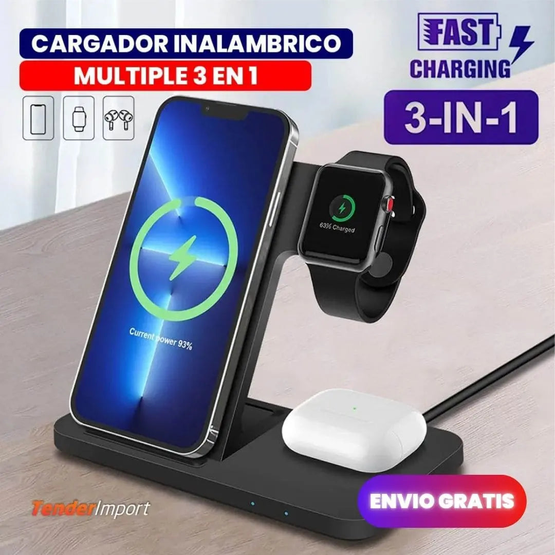TripleCharger™ Cargador Inalámbrico 3 en 1🔋