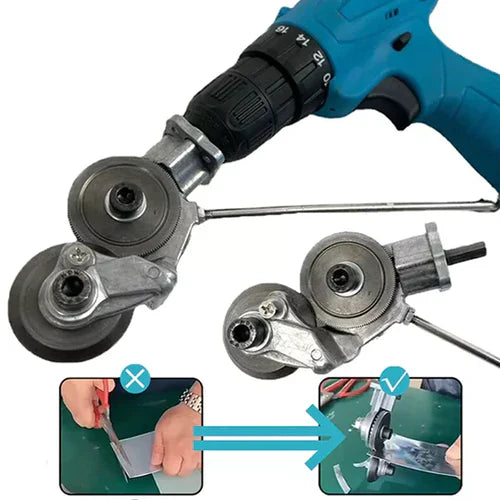 Corta Tools™ -Adaptador de Taladro para Cortar Metales, Calaminas, Plástico