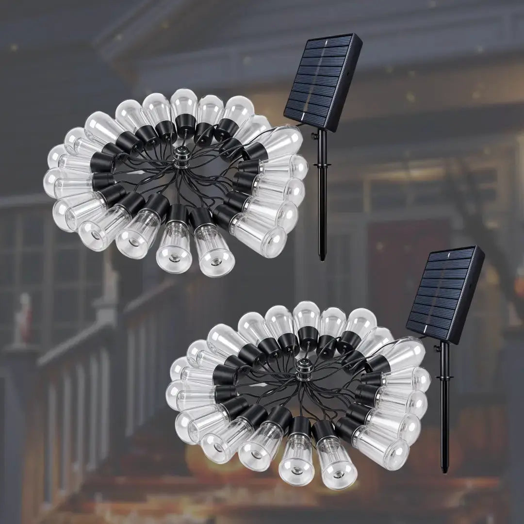 Guirnaldas con panel solar x 2 und