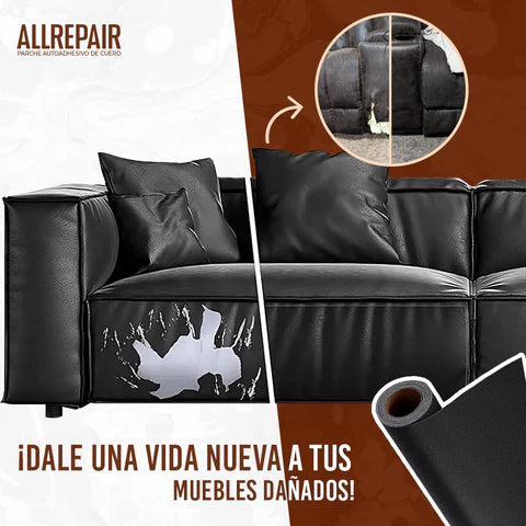 ALLREPAIR™ Parche Autoadhesivo para Cuero | NEGRO