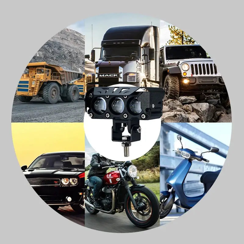 LED Neblineras Triple Lupa | Set 2 Unidades💡