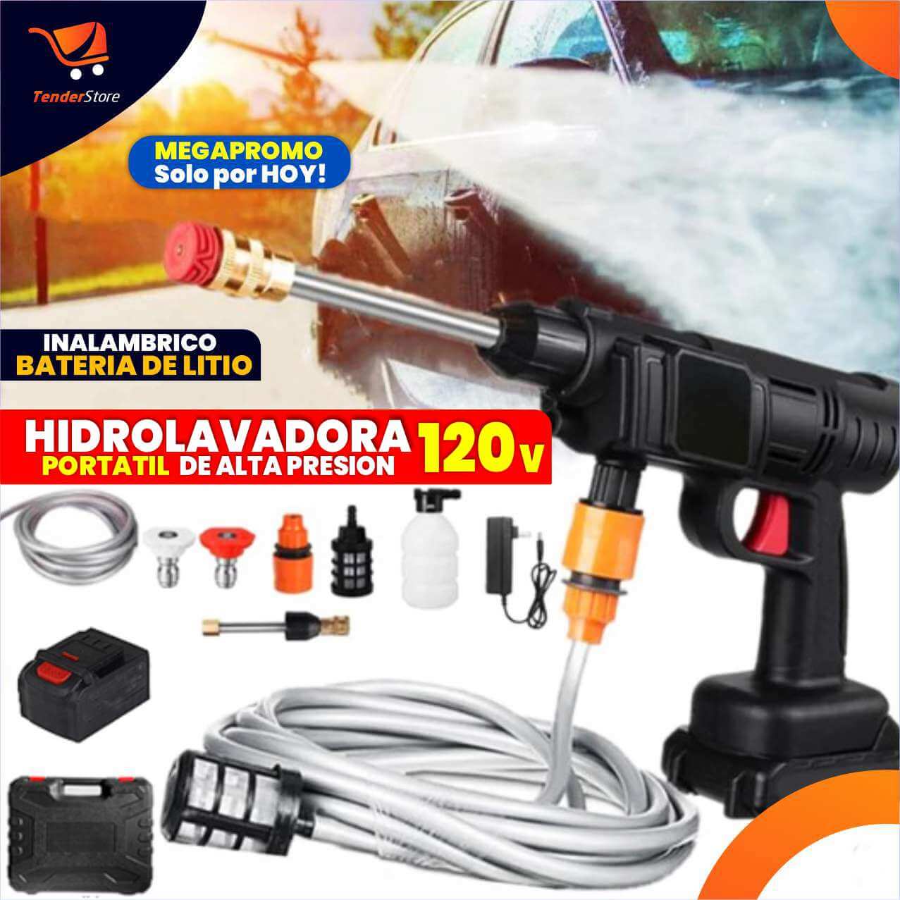 Hidrolavadora Portatil 120V TENDER PRO™