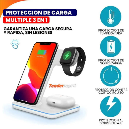 TripleCharger™ Cargador Inalámbrico 3 en 1🔋