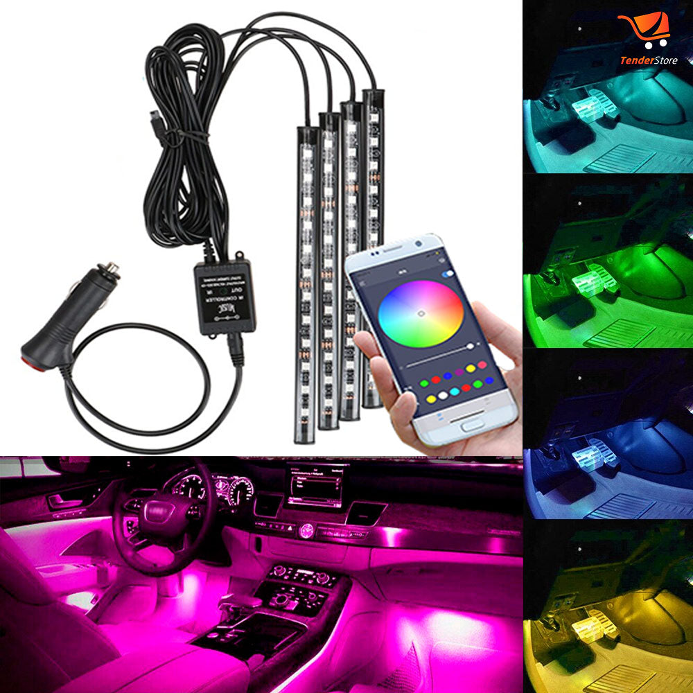 BARRAS LED RGB DE SALON PARA INTERIOR DE COCHE