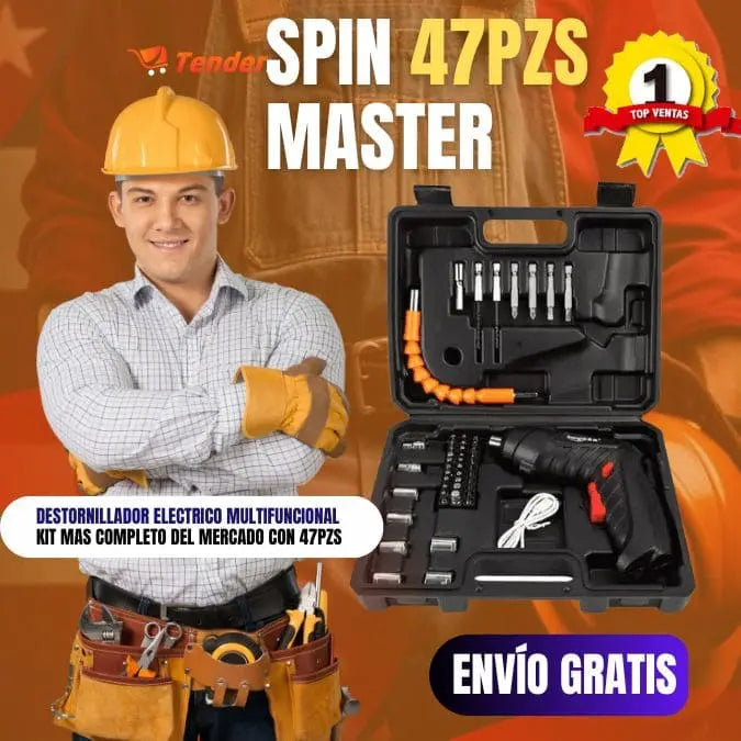 Spin Master™ Destornillador Portatil 47 Pzas 🧰